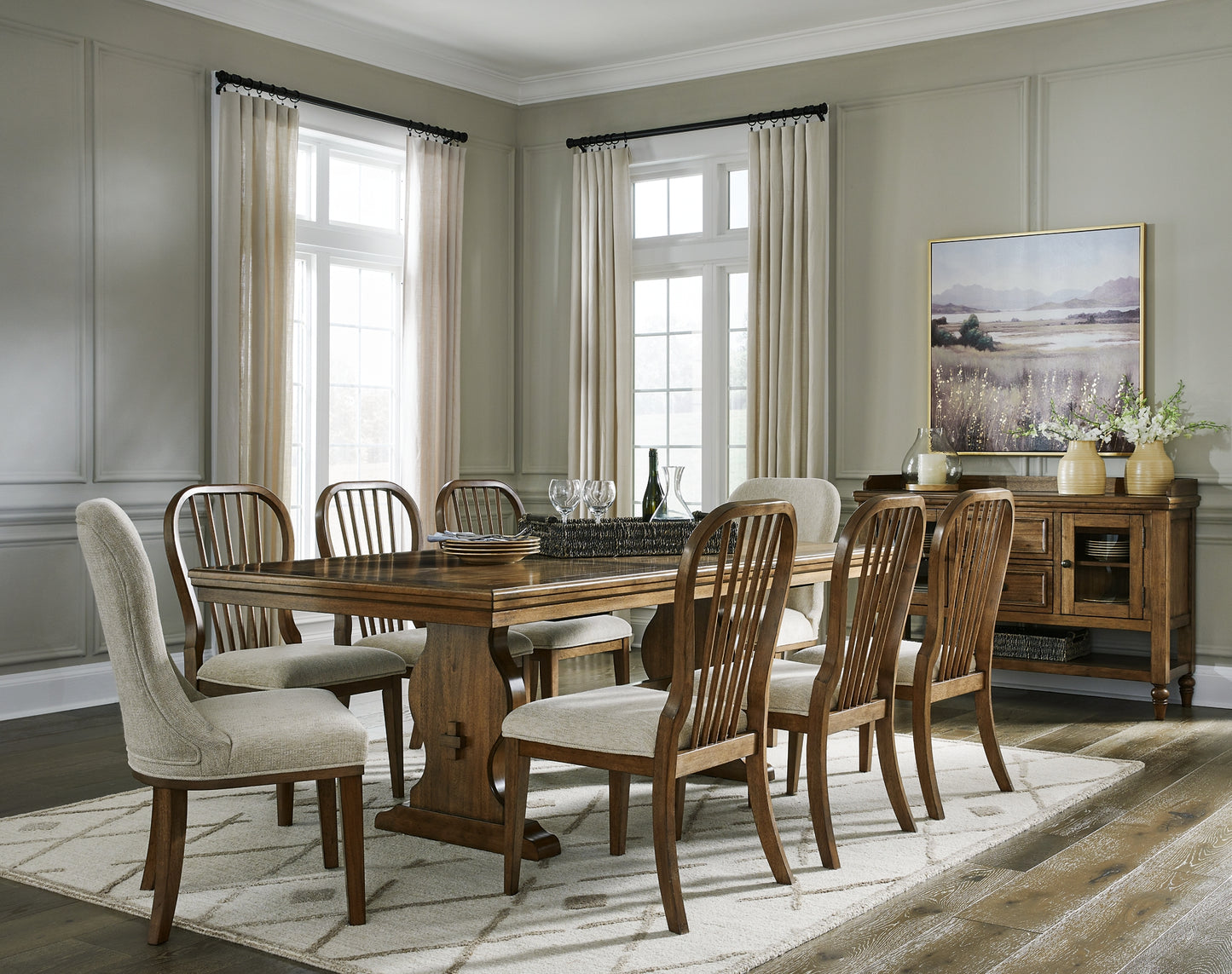 Sturlayne Dining Table and 8 Chairs