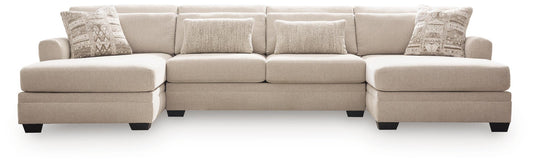 Mandi Point 3-Piece Double Chaise Sleeper Sectional