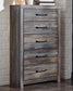 Drystan Full Bookcase Headboard Bed with Mirrored Dresser, Chest and Nightstand