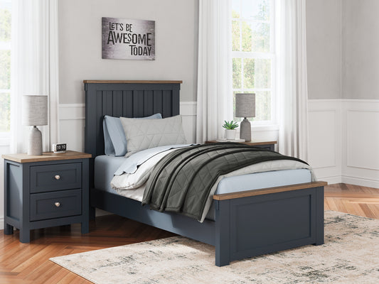 Landocken Twin Panel Bed with Nightstand