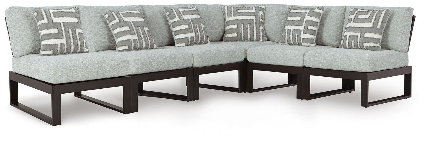 Ashley Express - Beachloft 6-Piece Outdoor Sectional