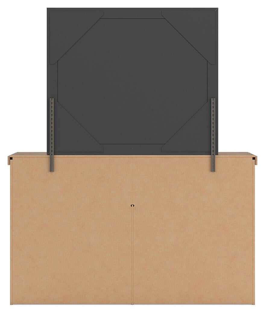 Savonport Twin Panel Bed. Dresser, Mirror and Nightstand