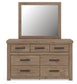 Garistyn Queen Panel Storage Bed, Dresser and Mirror