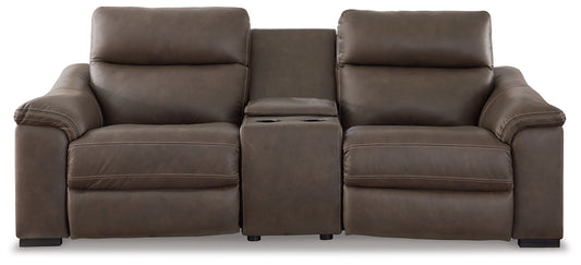 Salvatore 3-Piece Power Reclining Sectional Loveseat with Console