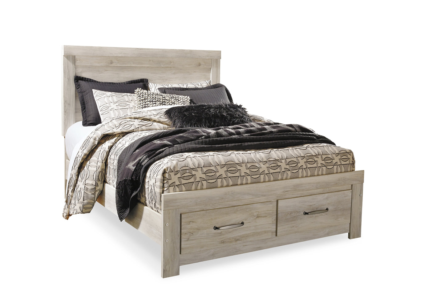 Bellaby  Platform Bed With 2 Storage Drawers With Mirrored Dresser And 2 Nightstands