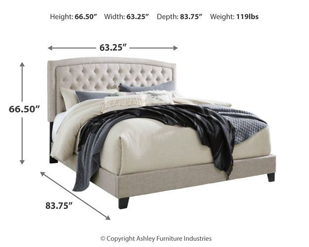 Ashley Express - Jerary Queen Upholstered Bed with Mattress