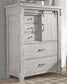 Brashland  Panel Bed With Mirrored Dresser, Chest And 2 Nightstands